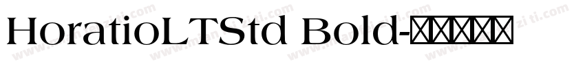 HoratioLTStd Bold字体转换